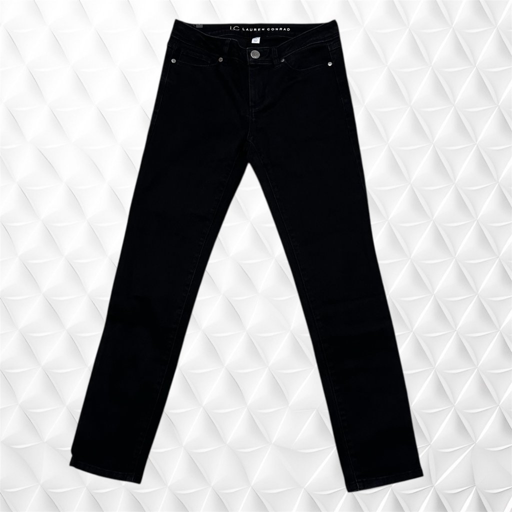 Women Lc Lauren Conrad Mid Rise Black Jeans Size 4